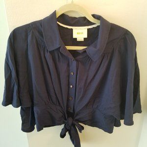 🆕️ NWOT- Anthro Navy blouse, size 4
